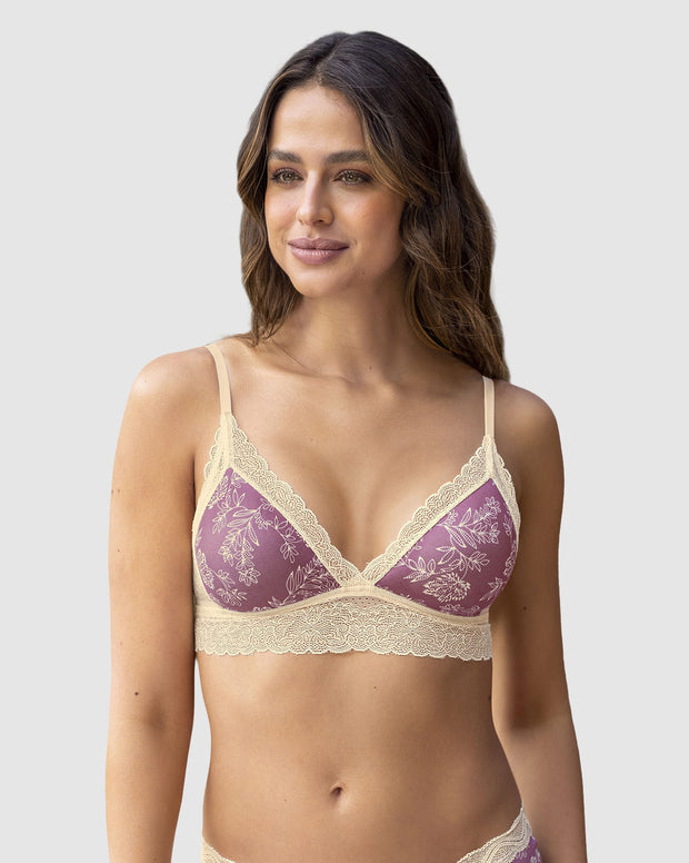 Bralette en encaje sexy y natural