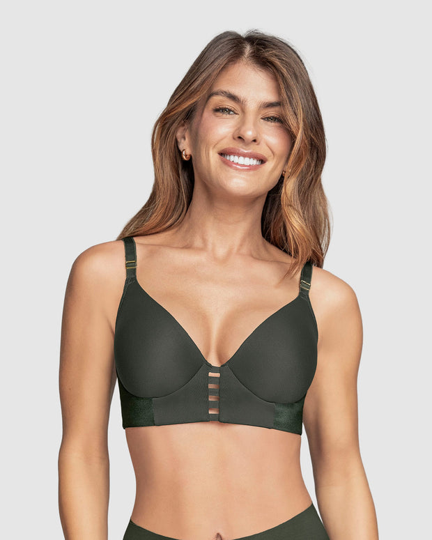 Brasier triangular de realce alto y buen cubrimiento Memory Bustier