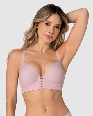 Brasier triangular de realce alto y buen cubrimiento Memory Bustier#color_459-lila-claro