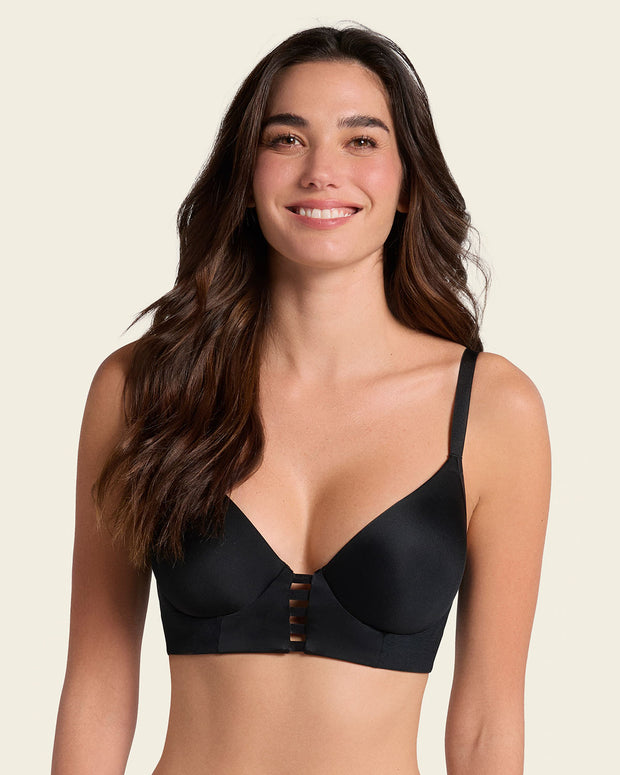 Brasier memory bustier triangular de realce alto y buen cubrimiento