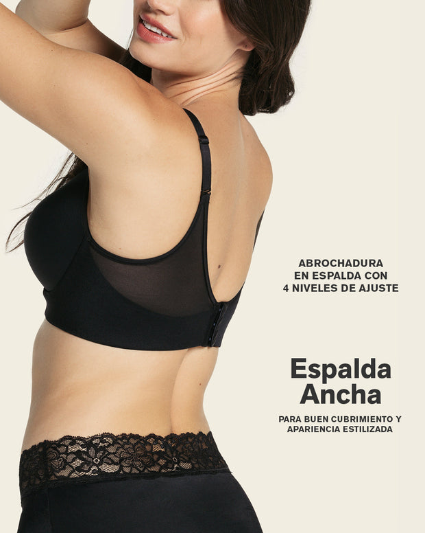 Brasier memory bustier triangular de realce alto y buen cubrimiento
