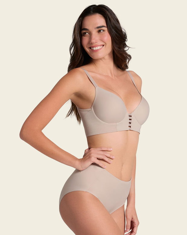 Brasier memory bustier triangular de realce alto y buen cubrimiento