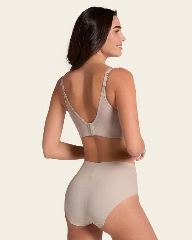 Brasier memory bustier triangular de realce alto y buen cubrimiento