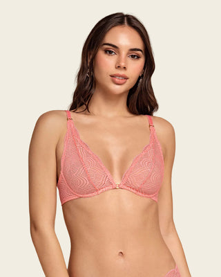 Bralette en encaje con transparencias y arco#color_a43-mandarina-claro