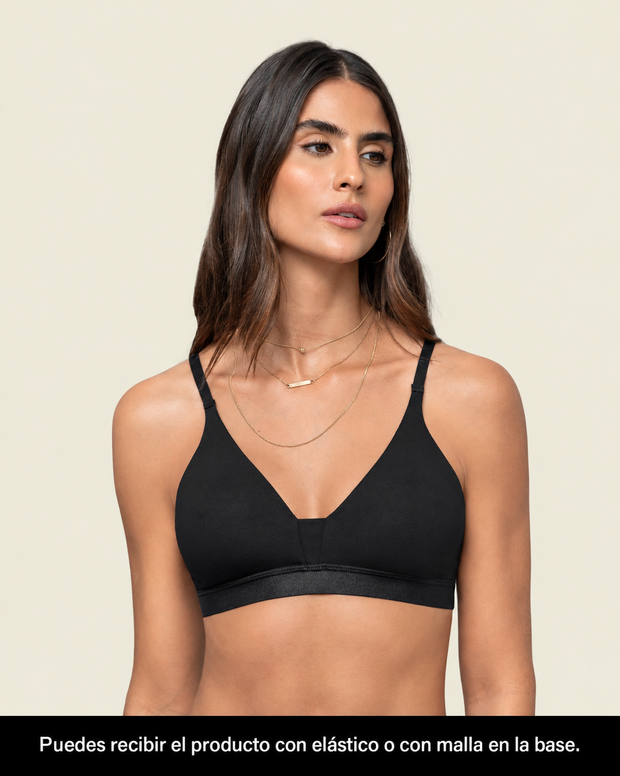 Bralette tipo top ultra cómodo y liviano