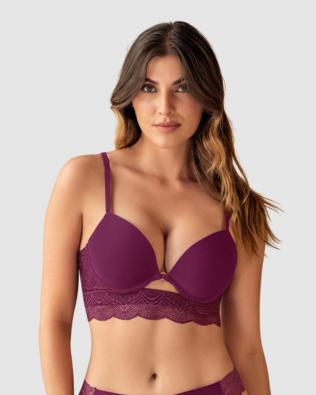 Brasier doble realce con escote profundo en espalda Sexy Back