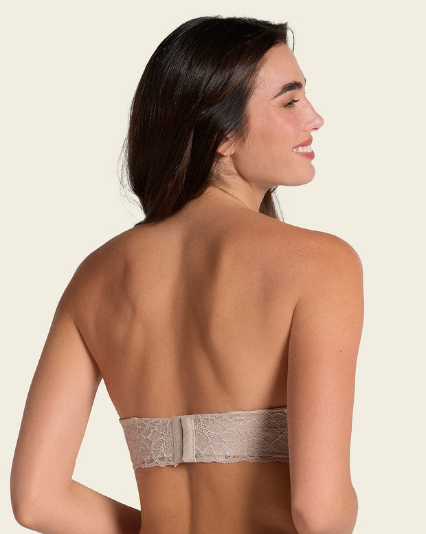 Brasier triple realce efecto 3d escote profundo