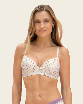 Brasier con arco Natural Look#color_b77-estampado-puntos-lila