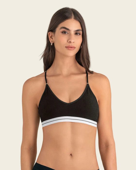 Top en algodón ultracómodo con cargaderas graduables#color_701-negro