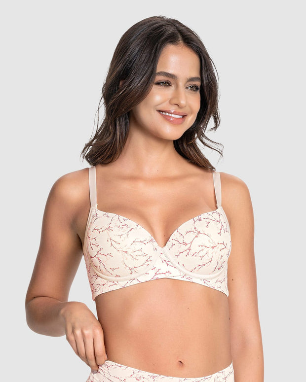 Brasier de buen cubrimiento en escote y espalda Maxi Support Bra