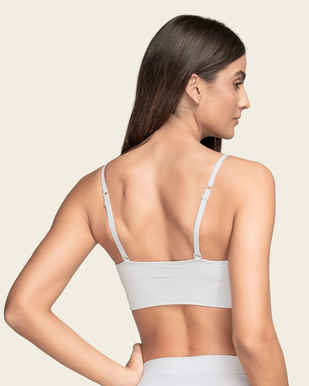 Top en tecnología seamless con textura acanalada Natural Comfort