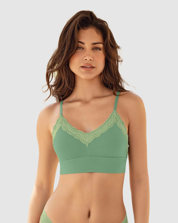 Bralette cómodo y suave con buen cubrimiento en espalda