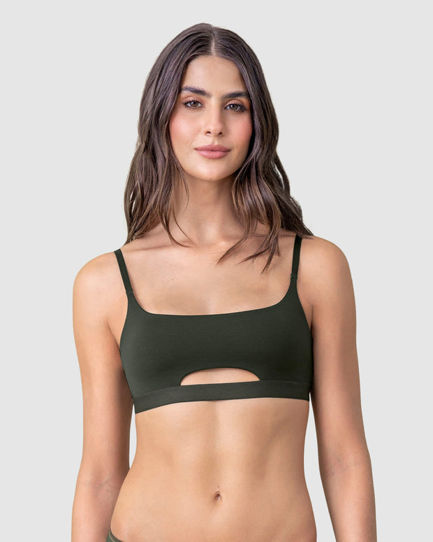 Daily-Sexy Top con abertura frontal