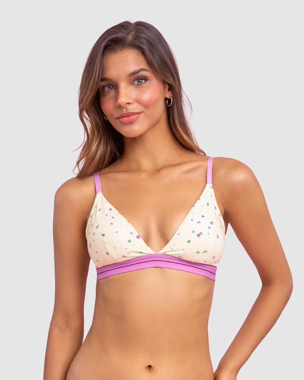 Brasier triangular en algodón liviano y cómodo