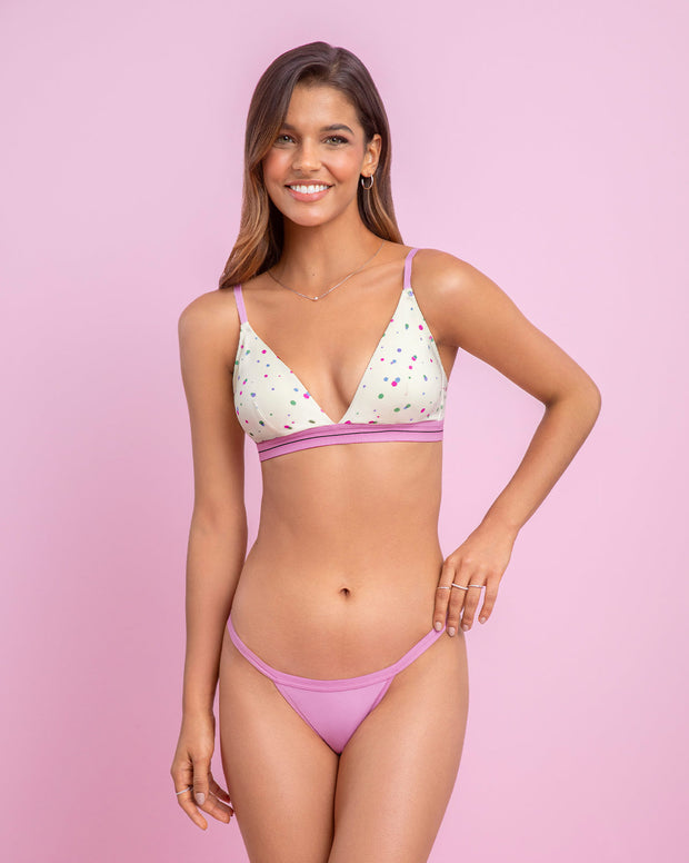 Brasier triangular en algodón liviano y cómodo