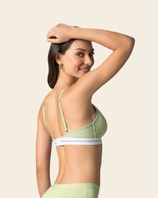 Brasier triangular en algodón liviano y cómodo