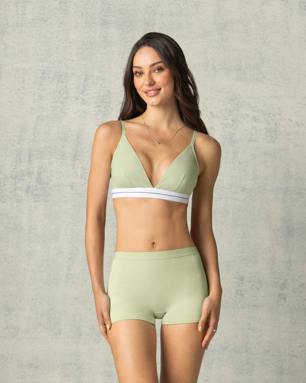 Brasier triangular en algodón liviano y cómodo