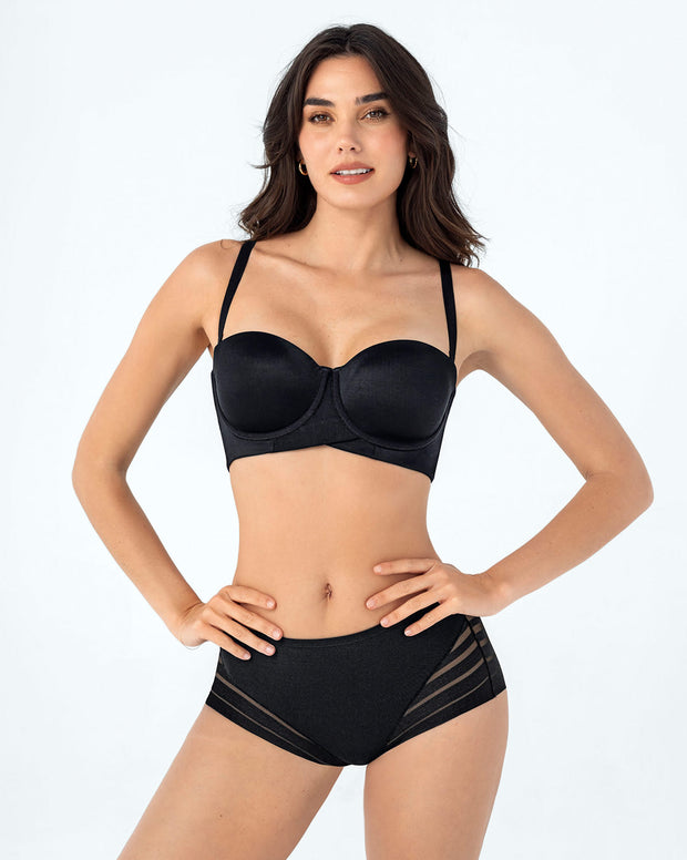 Brasier strapless ideal para busto mediano y grande