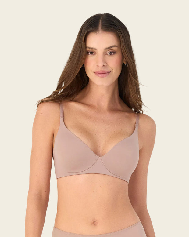 Brasier ultraligero y suave con copas en doble capa de tela