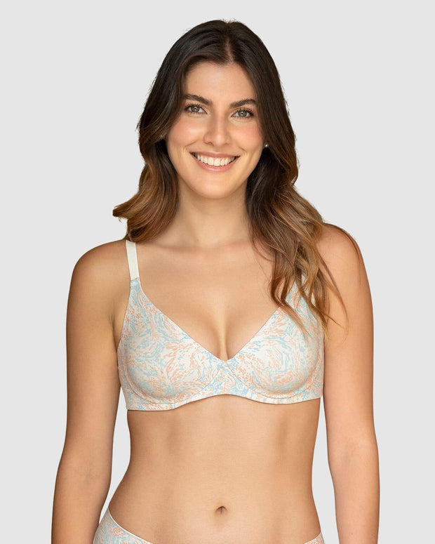 Brasier ultraligero y suave con copas en doble capa de tela