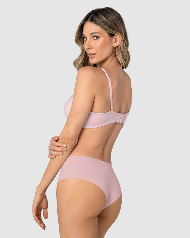Brasier de realce alto con escote profundo