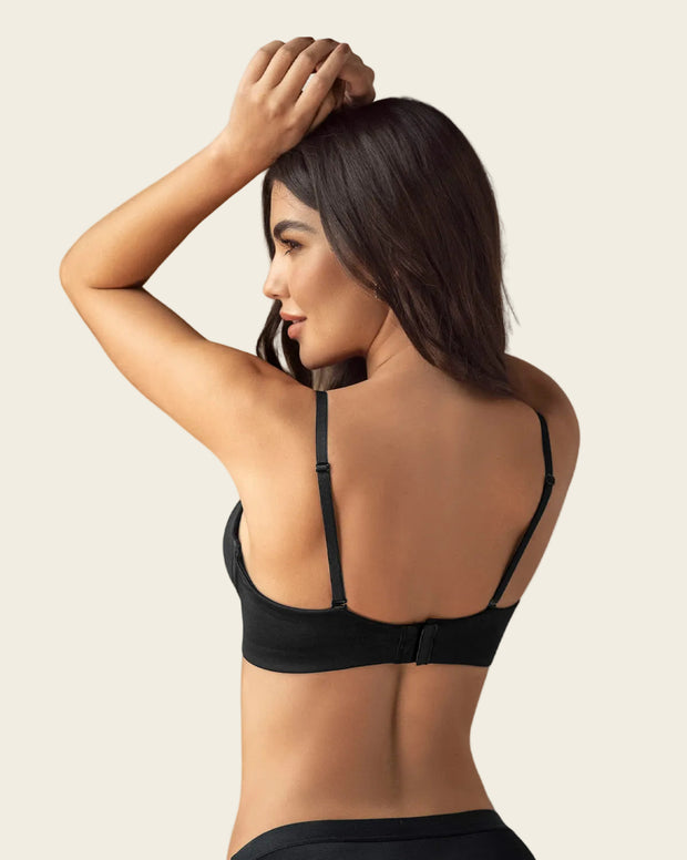 Brasier de realce alto con escote profundo