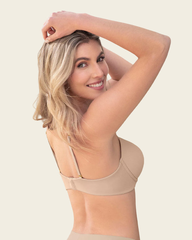 Brasier de realce alto con escote profundo