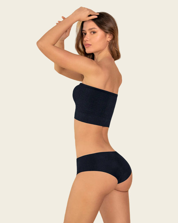 Top strapless sin costuras