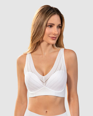 Brasier sin arco, alto cubrimiento en escote y espalda#color_000-blanco