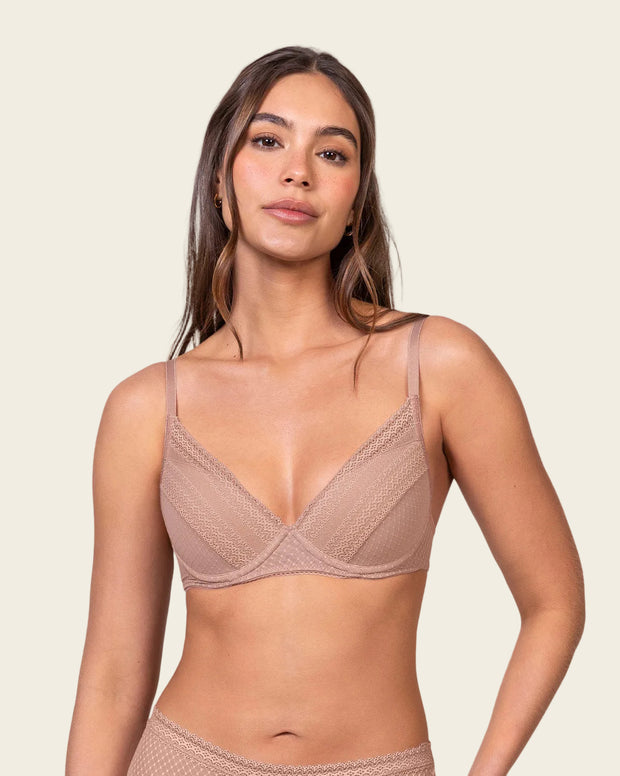 Brasier con encaje y copas suaves