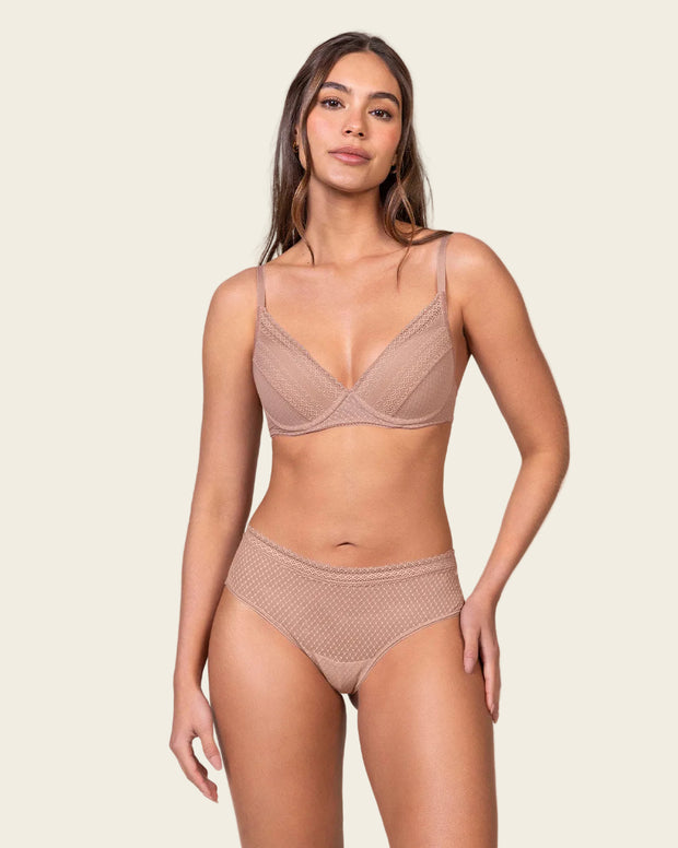 Brasier con encaje y copas suaves