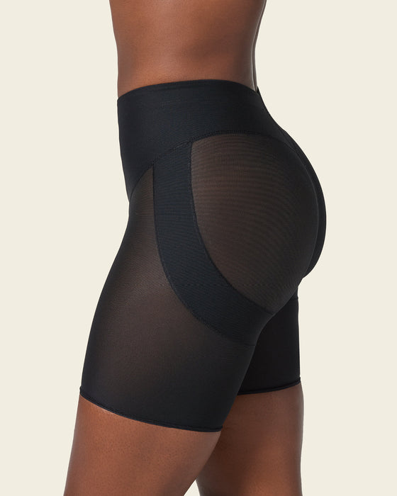 Panty faja tipo short levanta cola y control de abdomen fuerte#color_700-negro