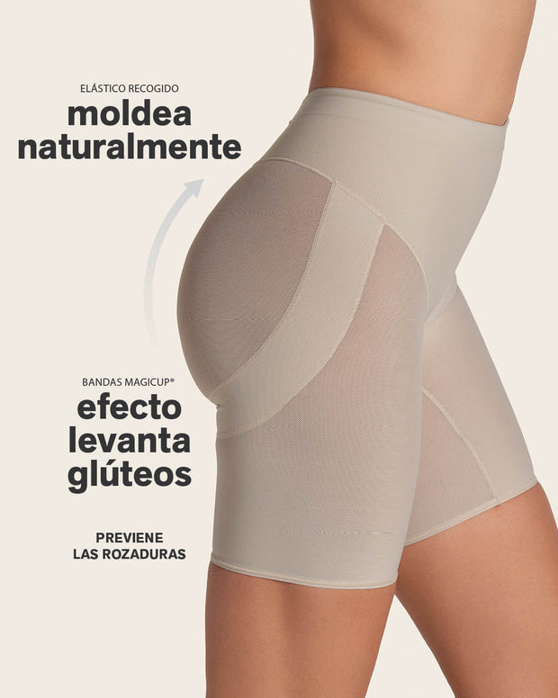 Panty faja tipo short levanta cola y control de abdomen fuerte