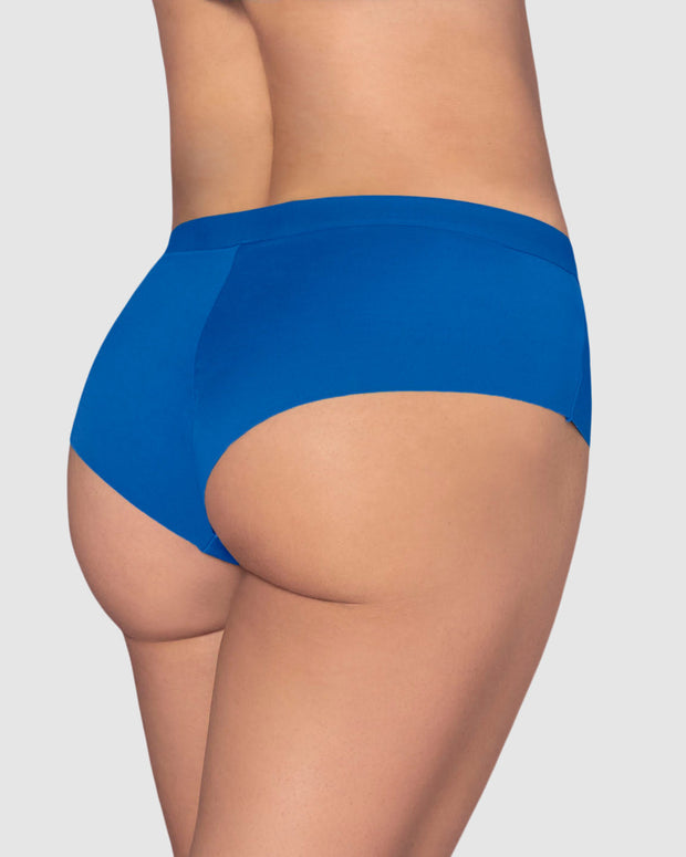 Panty cachetero con franja transparente decorativa