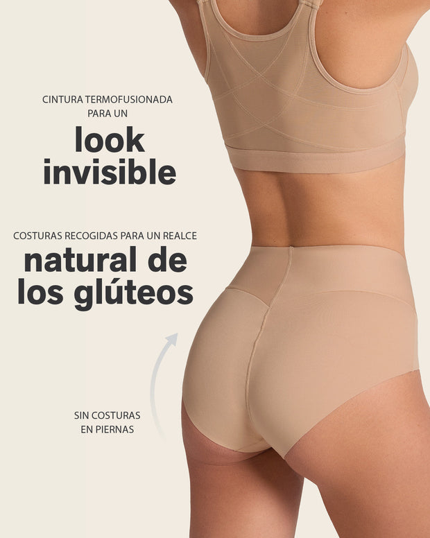 Panty hípster tiro alto de control fuerte de abdomen