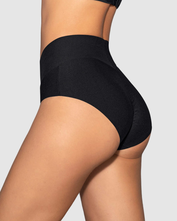 Panty hípster tiro alto de control fuerte de abdomen