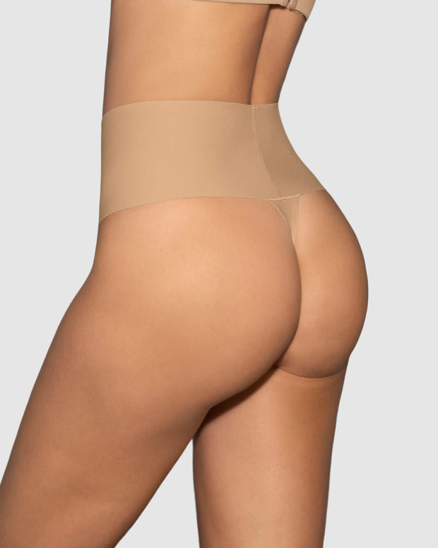 Panty faja brasilera con fajón ancho de control fuerte tiro alto