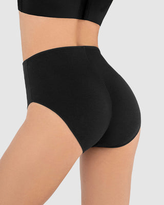 Panty hípster en algodón, control moderado#color_700-negro
