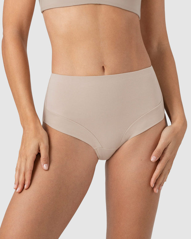 Panty hípster en algodón, control moderado