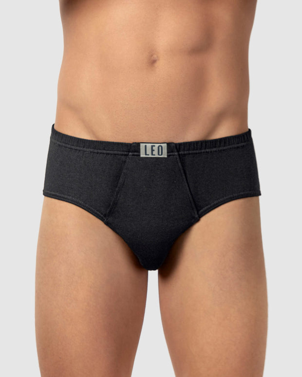 Calzoncillo clásico en algodón con abertura