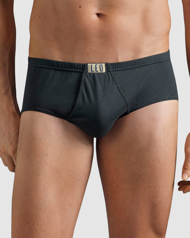 Calzoncillo clásico en algodón con abertura