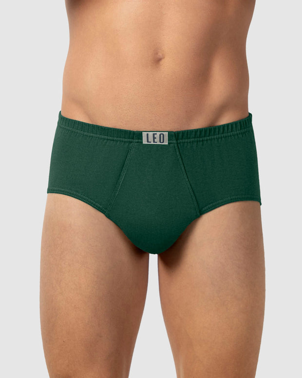 Calzoncillo clásico en algodón con abertura