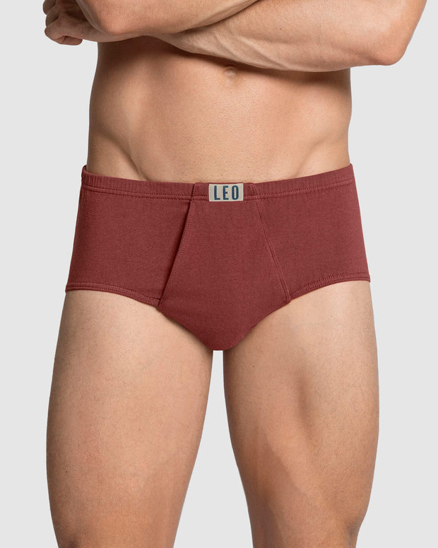 Calzoncillo clásico en algodón con abertura