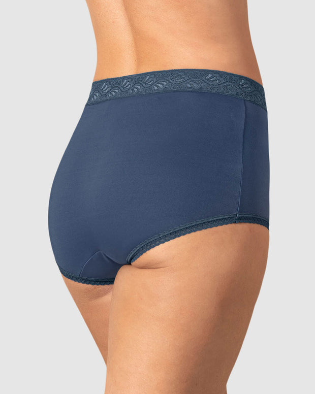 Paquete x 3 panties clásicos con toques de encaje