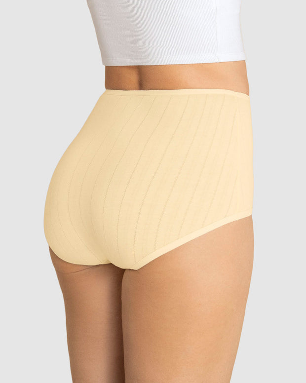 Paquete x 3 panties clásicos con excelente cubrimiento