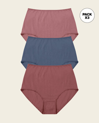 Paquete x 3 panties clásicos con excelente cubrimiento#color_s29-azul-rosa-vino