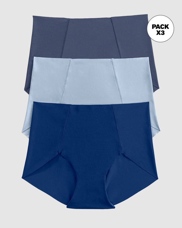 Paquete x 3 panties clásicos de apariencia invisible