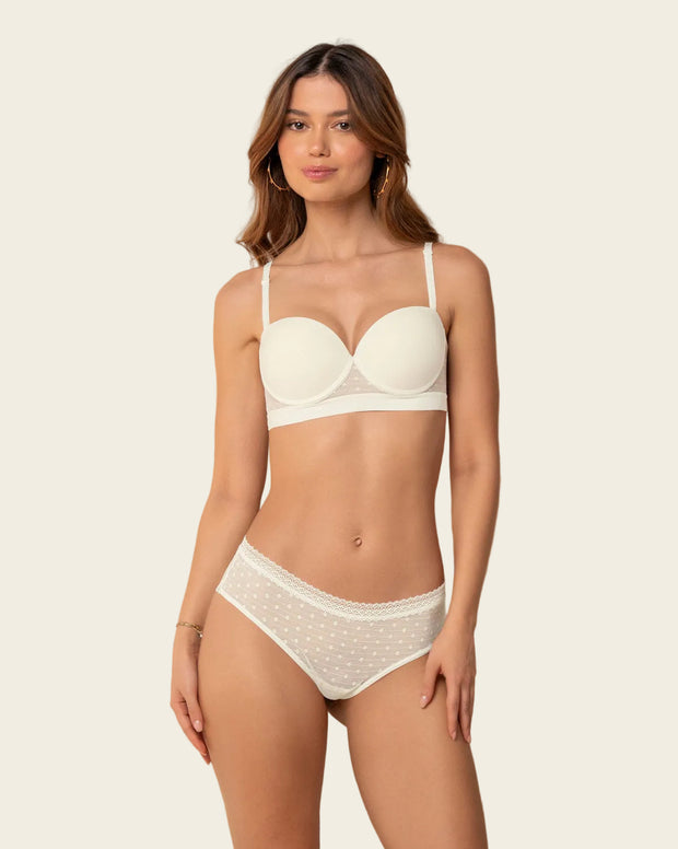 Paquete x 2 panties cacheteros en encaje y tul