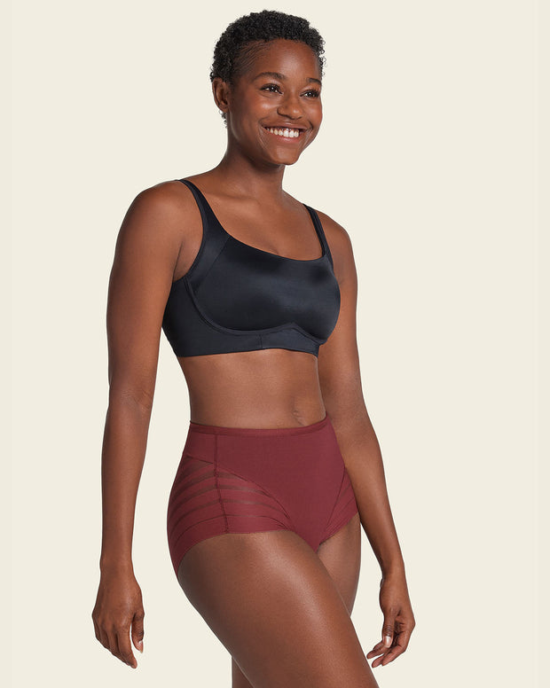Paquete x 2 Panty faja clásico con control moderado de abdomen y bandas en tul