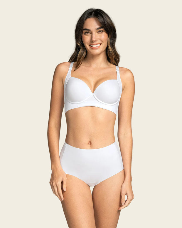 Paquete x 2 panty clásicos efecto invisible control fuerte en abdomen